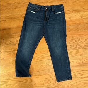 Relaxed Fit Dark Blue Denim Jeans